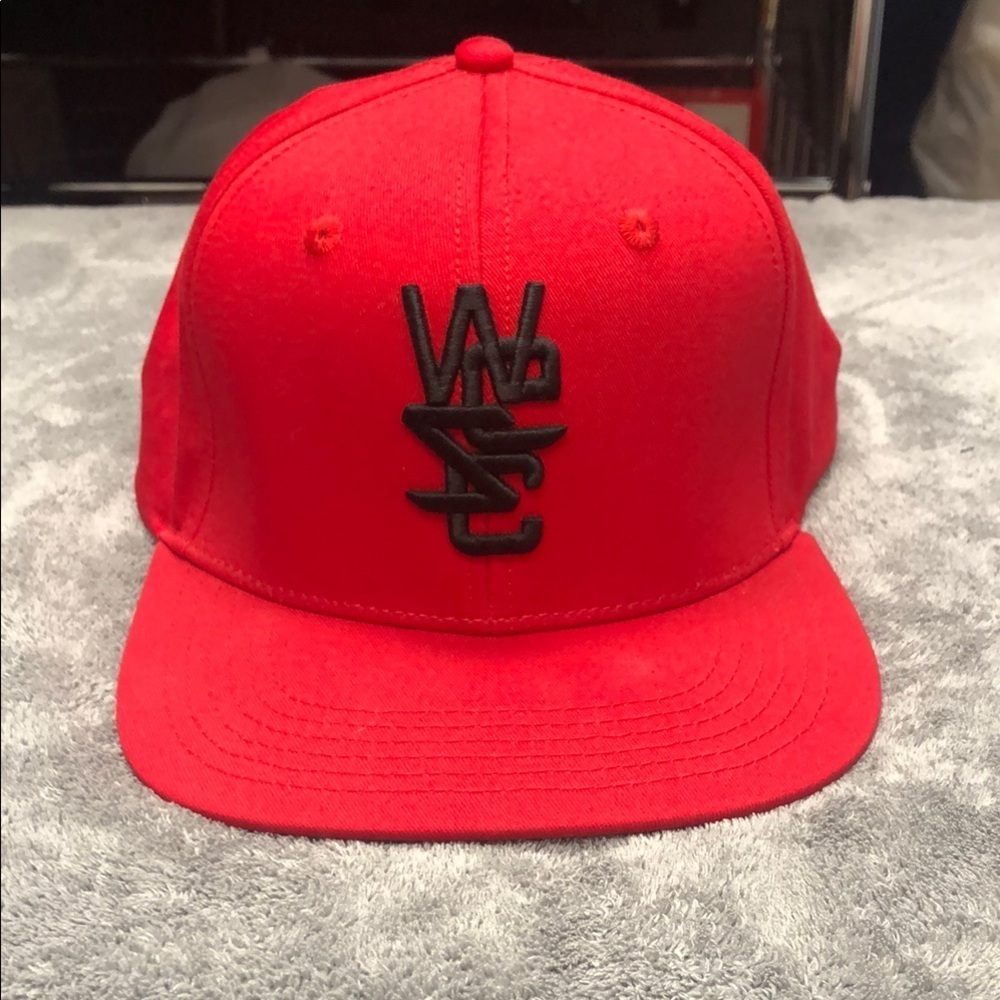 Wesc Red Cap with Black Logo